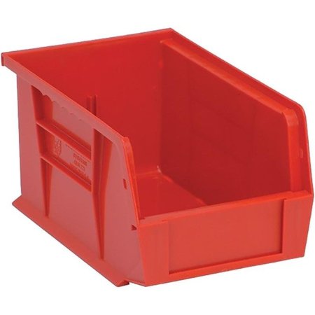 QUANTUM STORAGE SYSTEMS Ultra Ultra Stack and Hang Bin, 15 lb Capacity, Polypropylene, Red, 538 in L RQUS210RD-UPC